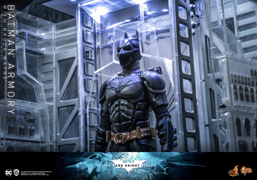 The Dark Knight Rises MMS702 Batman Armory with Bruce Wayne 1/6th Scale Collectible Figure Set Gallery Image 8