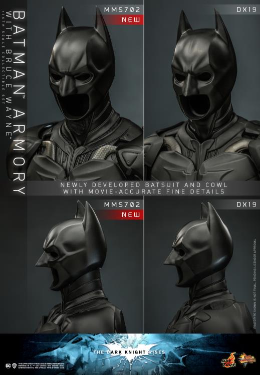 The Dark Knight Rises MMS702 Batman Armory with Bruce Wayne 1/6th Scale Collectible Figure Set Gallery Image 20