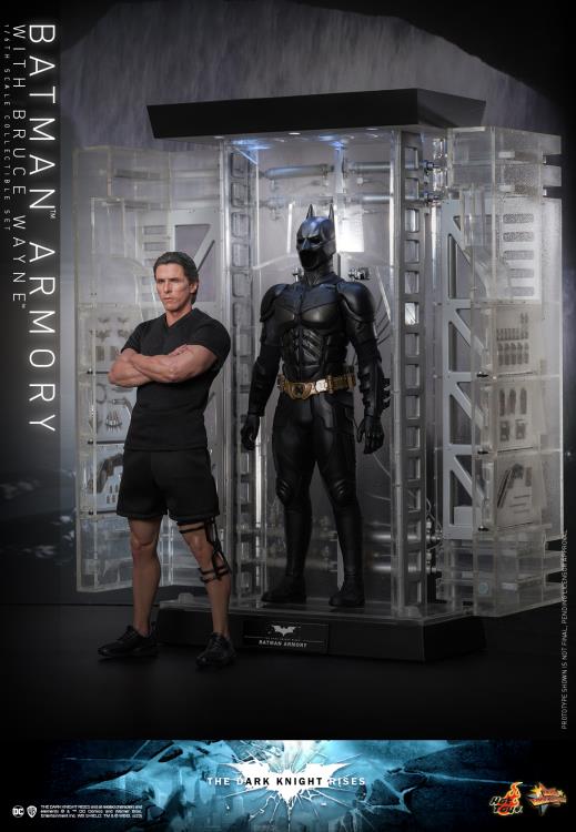 The Dark Knight Rises MMS702 Batman Armory with Bruce Wayne 1/6th Scale Collectible Figure Set Gallery Image 7