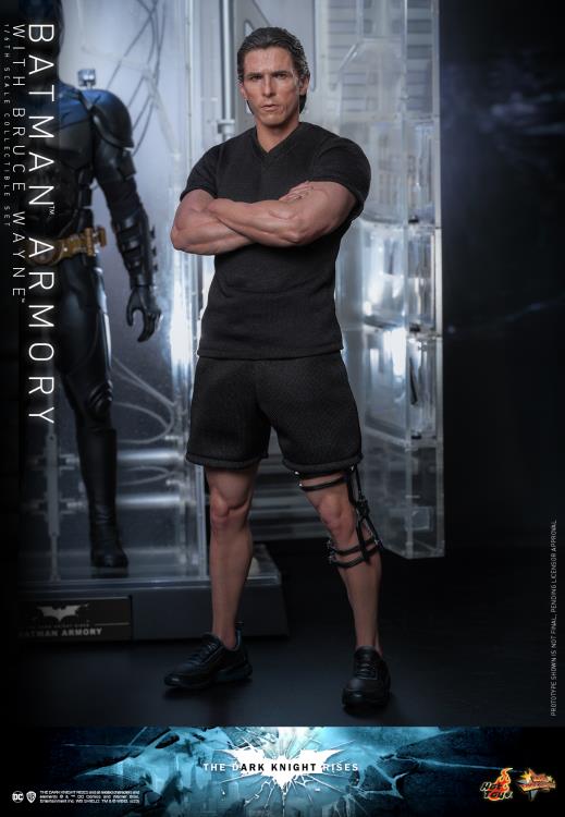 The Dark Knight Rises MMS702 Batman Armory with Bruce Wayne 1/6th Scale Collectible Figure Set Gallery Image 14