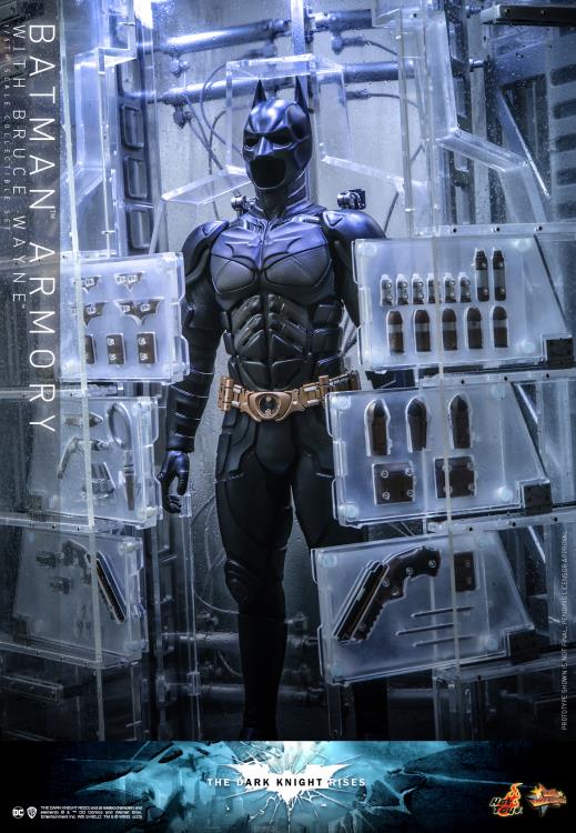 The Dark Knight Rises MMS702 Batman Armory with Bruce Wayne 1/6th Scale Collectible Figure Set Gallery Image 9