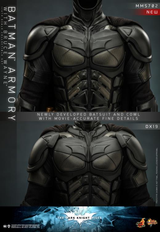 The Dark Knight Rises MMS702 Batman Armory with Bruce Wayne 1/6th Scale Collectible Figure Set Gallery Image 22