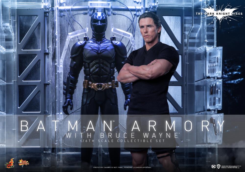 The Dark Knight Rises MMS702 Batman Armory with Bruce Wayne 1/6th Scale Collectible Figure Set Gallery Image 3