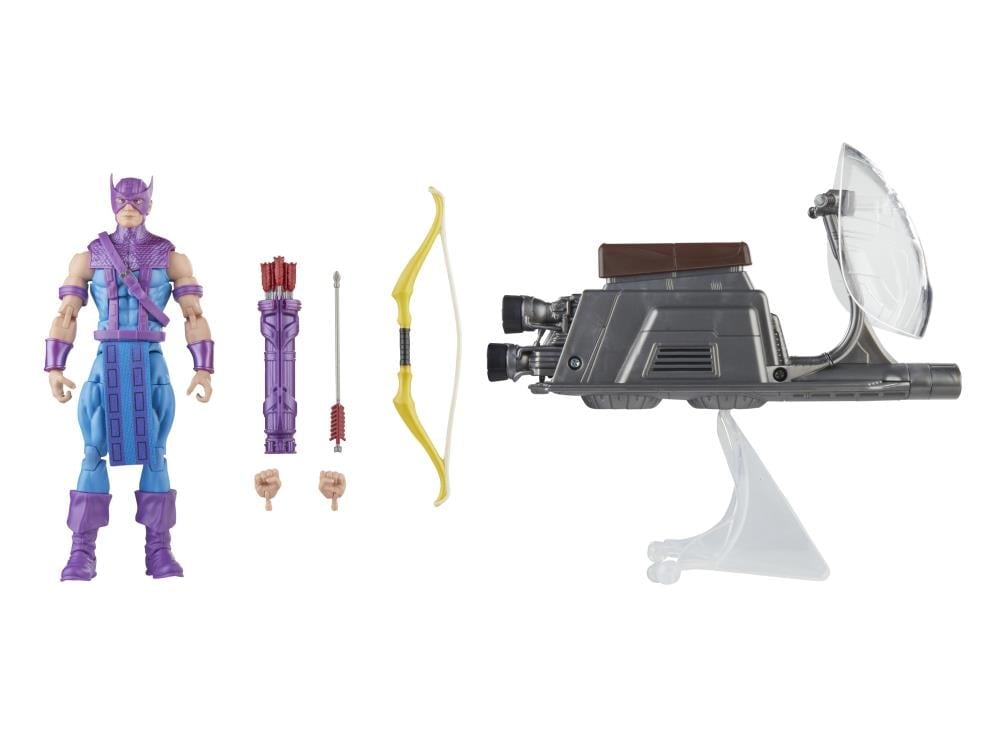 The Avengers 60th Anniversary Marvel Legends Hawkeye with Sky-Cycle Action Figure Gallery Image 12