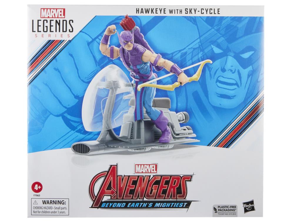 The Avengers 60th Anniversary Marvel Legends Hawkeye with Sky-Cycle Action Figure Gallery Image 13