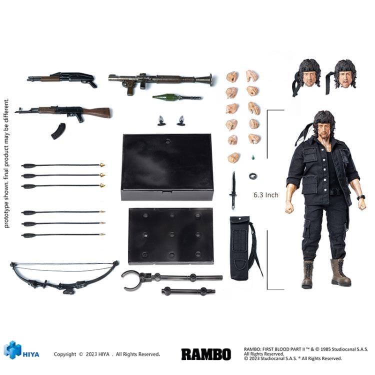 Rambo: First Blood Part II Exquisite Super Series John Rambo 1/12 Scale PX Previews Exclusive Action Figure Gallery Image 10