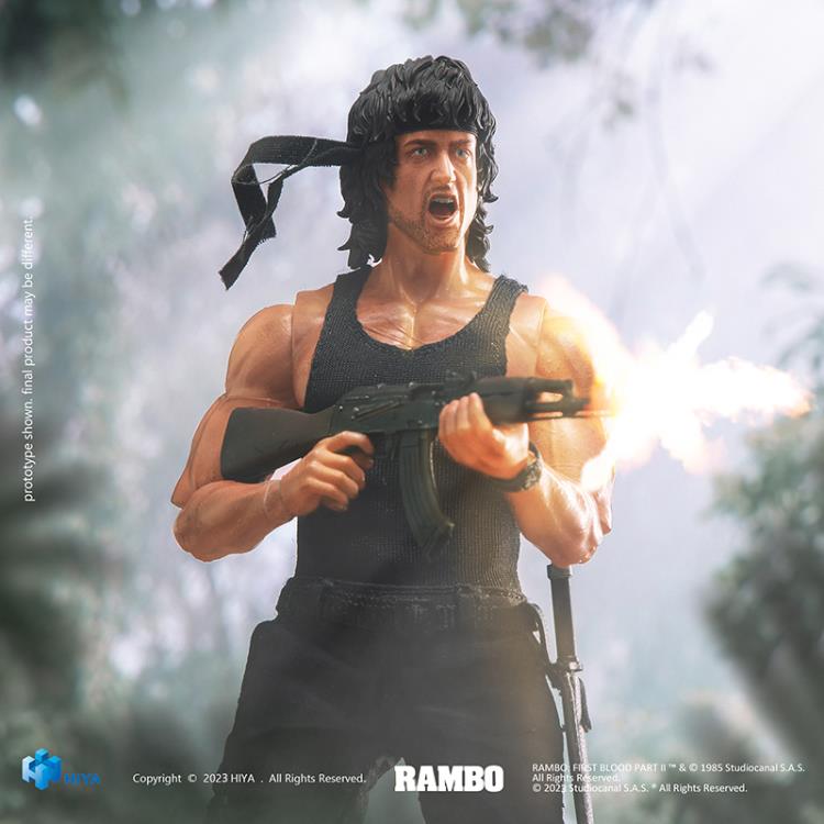 Rambo: First Blood Part II Exquisite Super Series John Rambo 1/12