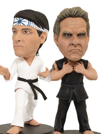Cobra Kai Daniel La Russo and John Kreese Set of 2 Bobbleheads Gallery Image 2