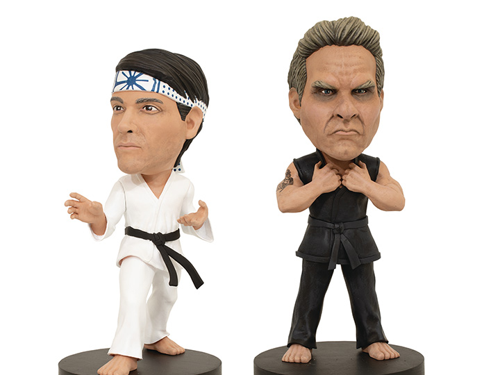 Cobra Kai Daniel La Russo and John Kreese Set of 2 Bobbleheads Gallery Image 1
