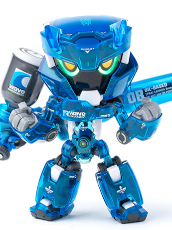 Heats Boy (Blue Ver.) Figure with Giant Airbrush Gallery Image 2