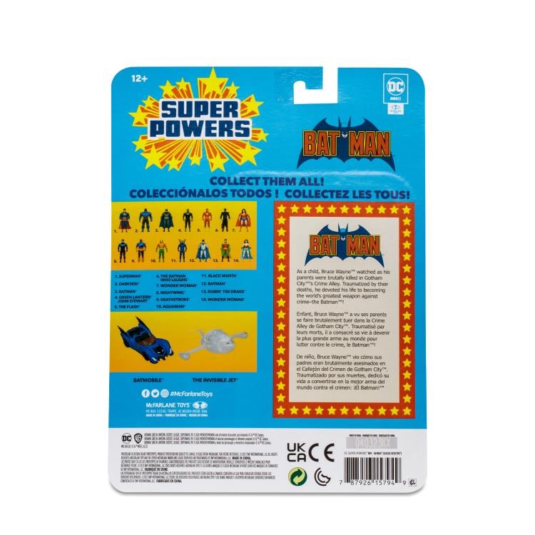 DC Comics DC Super Powers Batman (Classic Detective) 4" Action Figure Gallery Image 11