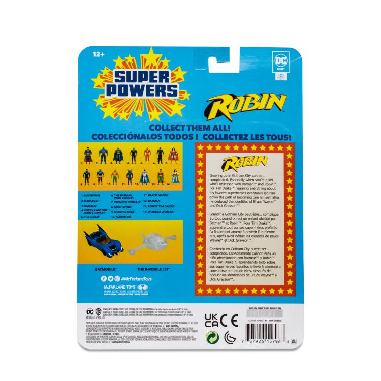 DC Comics DC Super Powers Robin (Tim Drake) 4" Action Figure Gallery Image 11