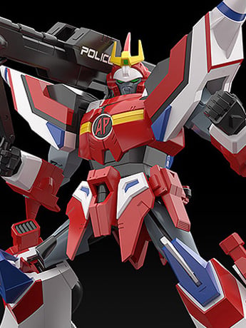 Armored Police Metal Jack Moderoid Hyper Red Jack Armor Model Kit Gallery Image 2