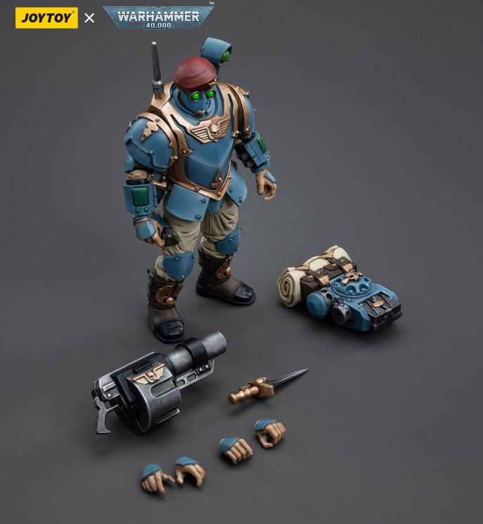 Warhammer 40k Astra Militarum Tempestus Scions Command Squad 55th Kappic Eagles Grenadier 1/18 Scale Figure Gallery Image 10