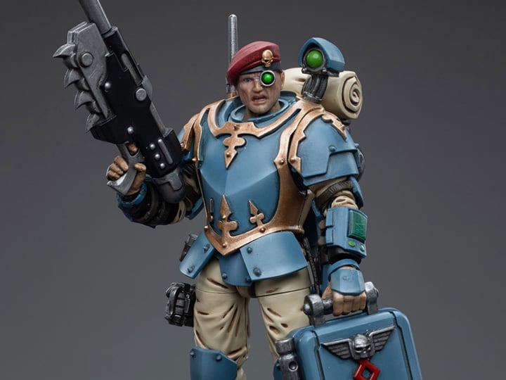 Warhammer 40k Astra Militarum Tempestus Scions Command Squad 55th Kappic Eagles Medic 1/18 Scale Figure Gallery Image 1