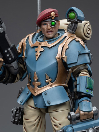 Warhammer 40k Astra Militarum Tempestus Scions Command Squad 55th Kappic Eagles Medic 1/18 Scale Figure Gallery Image 2