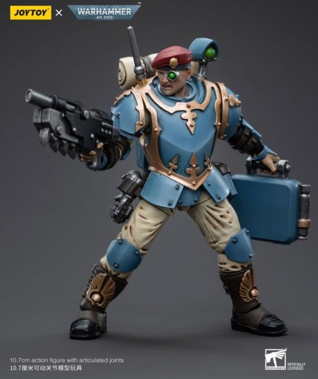 Warhammer 40k Astra Militarum Tempestus Scions Command Squad 55th Kappic Eagles Medic 1/18 Scale Figure Gallery Image 8