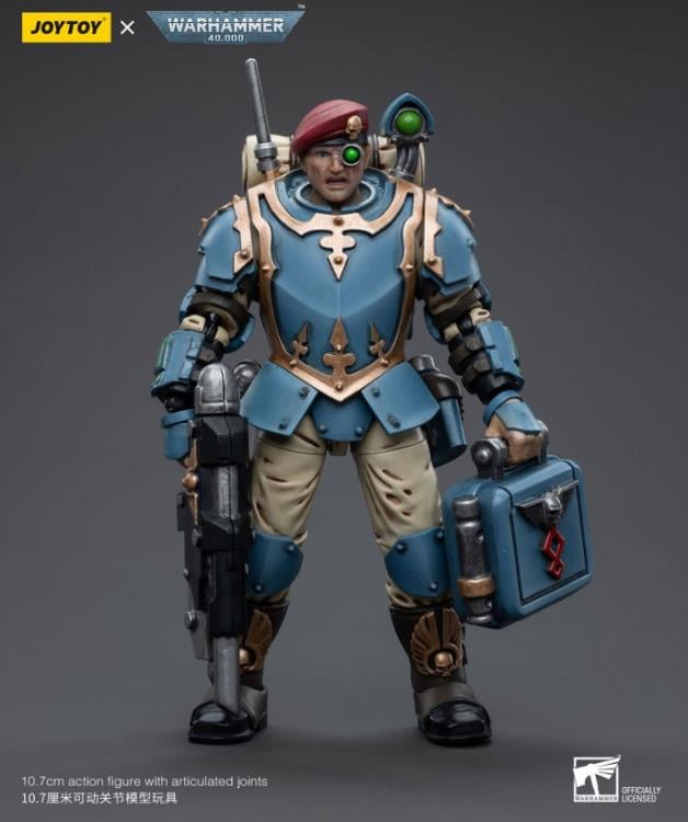 Warhammer 40k Astra Militarum Tempestus Scions Command Squad 55th Kappic Eagles Medic 1/18 Scale Figure Gallery Image 3