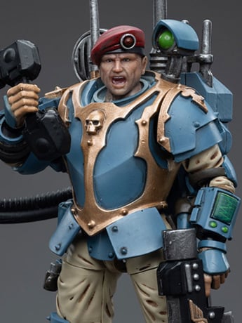 Warhammer 40k Astra Militarum Tempestus Scions Command Squad 55th Kappic Eagles Vox Operator 1/18 Scale Figure Gallery Image 2