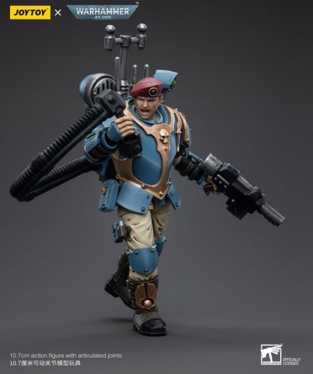Warhammer 40k Astra Militarum Tempestus Scions Command Squad 55th Kappic Eagles Vox Operator 1/18 Scale Figure Gallery Image 8