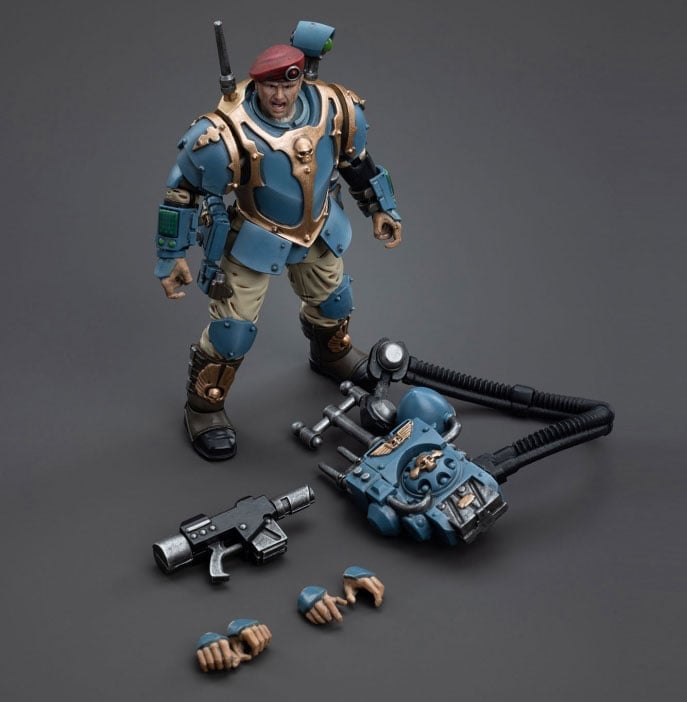 Warhammer 40k Astra Militarum Tempestus Scions Command Squad 55th Kappic Eagles Vox Operator 1/18 Scale Figure Gallery Image 10