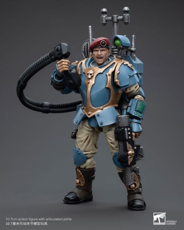 Warhammer 40k Astra Militarum Tempestus Scions Command Squad 55th Kappic Eagles Vox Operator 1/18 Scale Figure Gallery Image 4