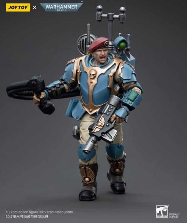 Warhammer 40k Astra Militarum Tempestus Scions Command Squad 55th Kappic Eagles Vox Operator 1/18 Scale Figure Gallery Image 6