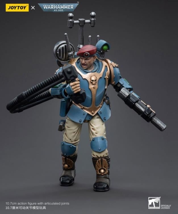 Warhammer 40k Astra Militarum Tempestus Scions Command Squad 55th Kappic Eagles Vox Operator 1/18 Scale Figure Gallery Image 5