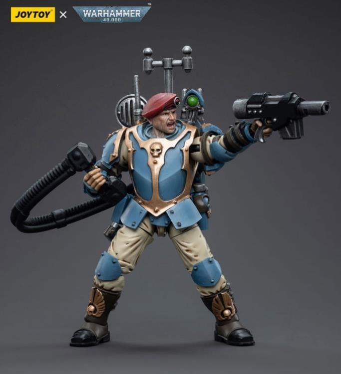 Warhammer 40k Astra Militarum Tempestus Scions Command Squad 55th Kappic Eagles Vox Operator 1/18 Scale Figure Gallery Image 7