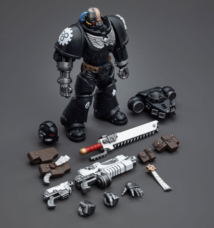 Warhammer 40k Iron Hands Intercessors Brother Gravak 1/18 Scale Figure Gallery Image 10