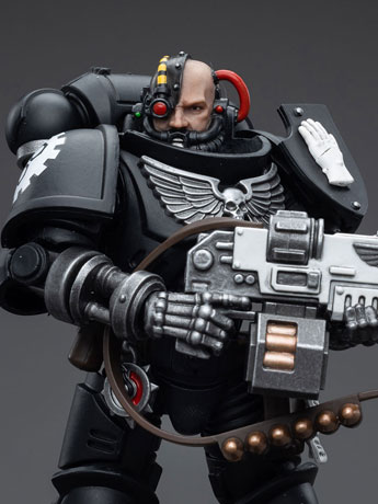 Warhammer 40k Iron Hands Intercessors Brother Ignar 1/18 Scale Figure Gallery Image 2