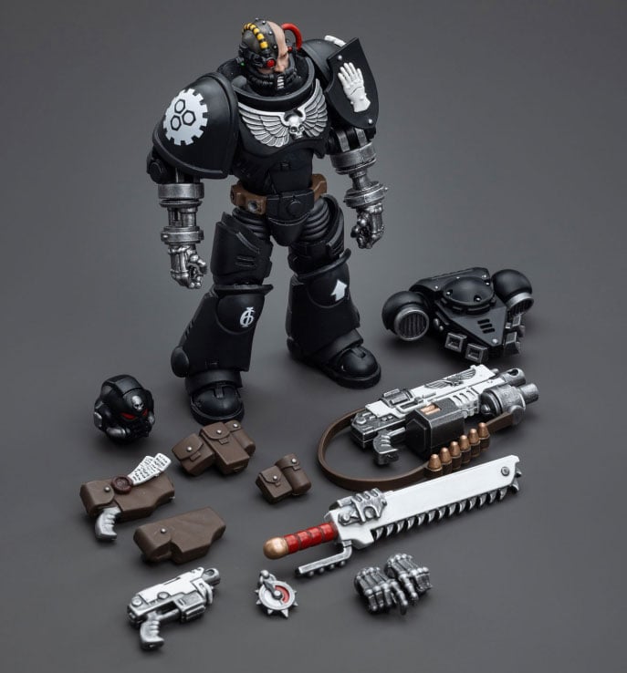 Warhammer 40k Iron Hands Intercessors Brother Ignar 1/18 Scale Figure Gallery Image 10