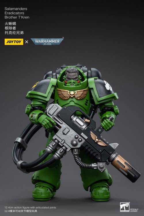 Warhammer 40K Salamanders Eradicators Brother T'Kren 1/18 Scale Action Figure Gallery Image 3