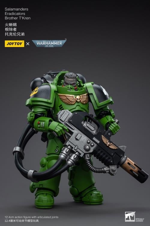 Warhammer 40K Salamanders Eradicators Brother T'Kren 1/18 Scale Action Figure Gallery Image 7