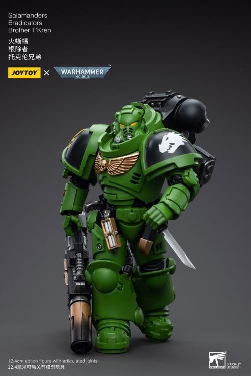 Warhammer 40K Salamanders Eradicators Brother T'Kren 1/18 Scale Action Figure Gallery Image 8