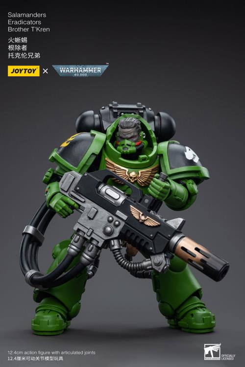 Warhammer 40K Salamanders Eradicators Brother T'Kren 1/18 Scale Action Figure Gallery Image 5