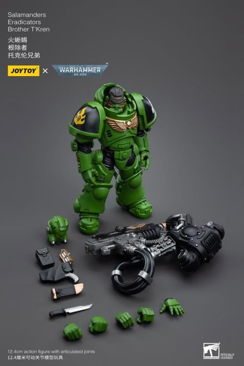 Warhammer 40K Salamanders Eradicators Brother T'Kren 1/18 Scale Action Figure Gallery Image 10