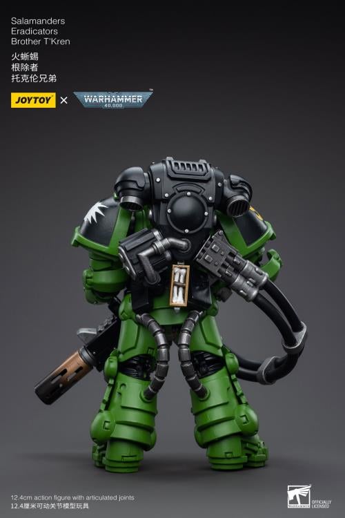 Warhammer 40K Salamanders Eradicators Brother T'Kren 1/18 Scale Action Figure Gallery Image 4