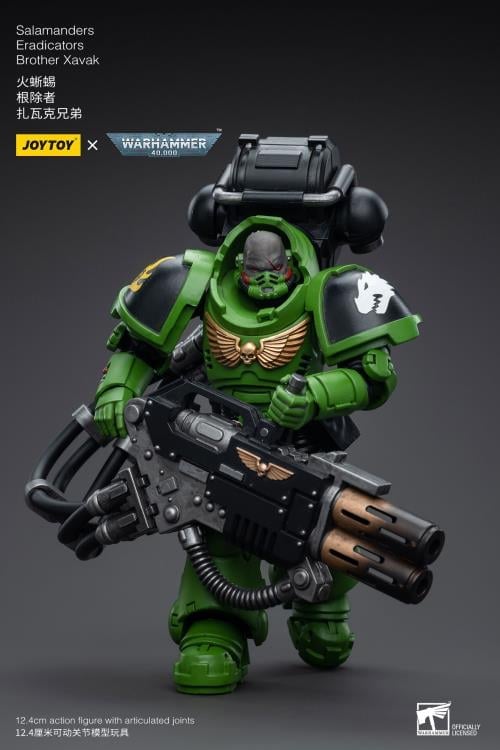 Warhammer 40K Salamanders Eradicators Brother Xavak 1/18 Scale Action Figure Gallery Image 6