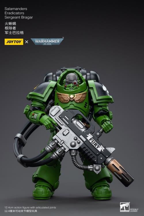 Warhammer 40K Salamanders Eradicators Sergeant Bragar 1/18 Scale Action Figure Gallery Image 3