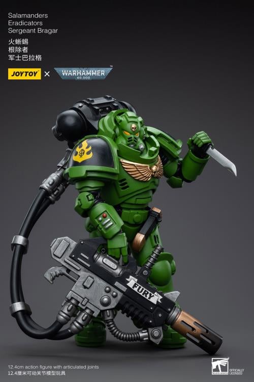 Warhammer 40K Salamanders Eradicators Sergeant Bragar 1/18 Scale Action Figure Gallery Image 9