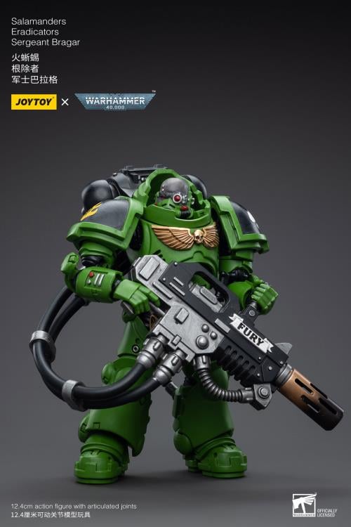 Warhammer 40K Salamanders Eradicators Sergeant Bragar 1/18 Scale Action Figure Gallery Image 6