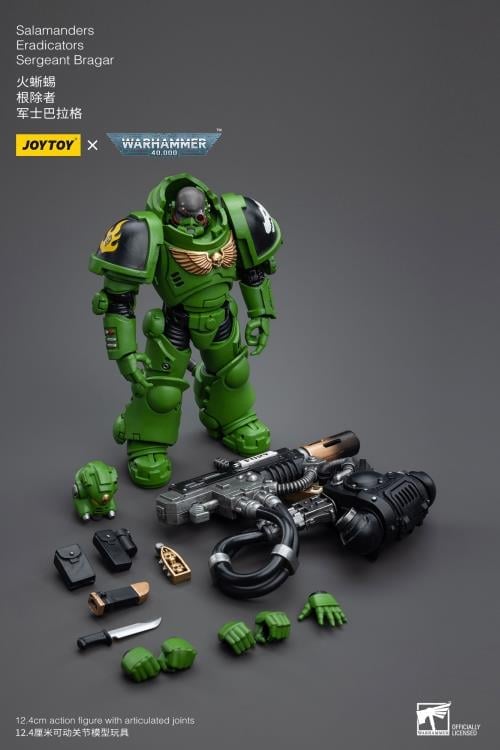 Warhammer 40K Salamanders Eradicators Sergeant Bragar 1/18 Scale Action Figure Gallery Image 10