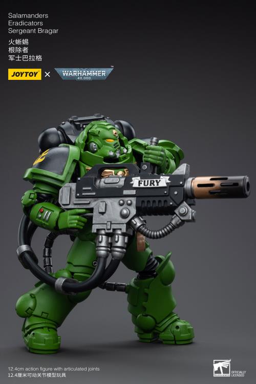 Warhammer 40K Salamanders Eradicators Sergeant Bragar 1/18 Scale Action Figure Gallery Image 8