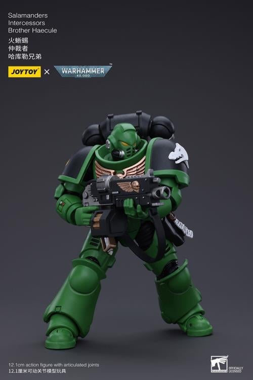 Warhammer 40k Salamanders Intercessors Brother Haecule 1/18 Scale Action Figure Gallery Image 6