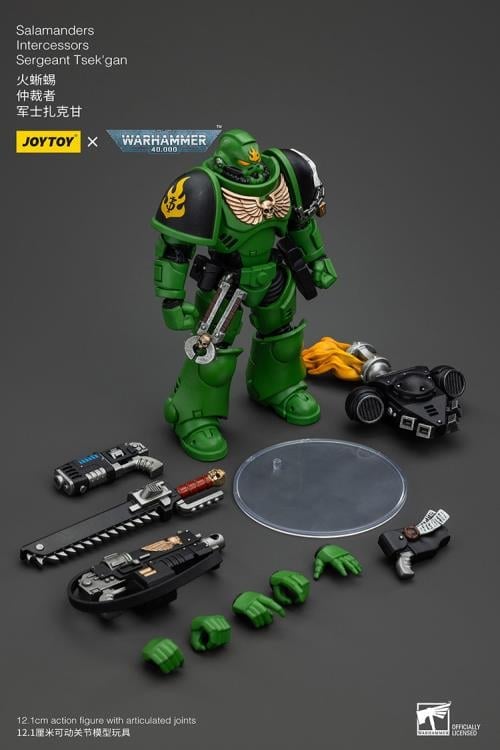 Warhammer 40k Salamanders Intercessors Segeant Tsek'gan 1/18 Scale Action Figure Gallery Image 10