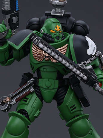 Warhammer 40k Salamanders Intercessors Segeant Tsek'gan 1/18 Scale Action Figure Gallery Image 2