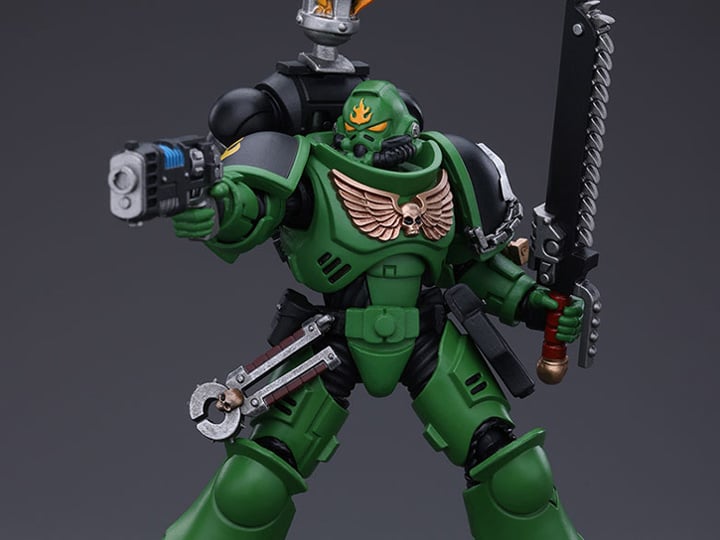 Warhammer 40k Salamanders Intercessors Segeant Tsek'gan 1/18 Scale Action Figure Gallery Image 1