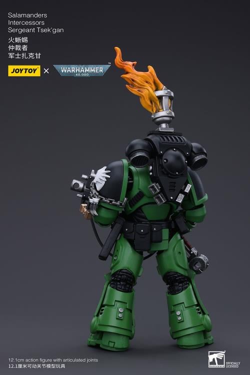 Warhammer 40k Salamanders Intercessors Segeant Tsek'gan 1/18 Scale Action Figure Gallery Image 5