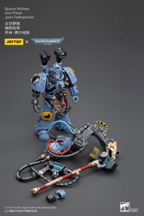 Warhammer 40K Space Wolves Iron Priest Jorin Fellhammer 1/18 Scale Figure Gallery Image 11